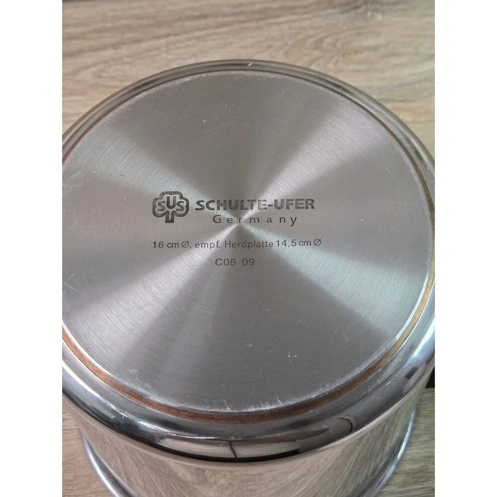 Schulte-Ufer 1.5L Double Boiler Milk Pot Bain Marie  Stainless Steel